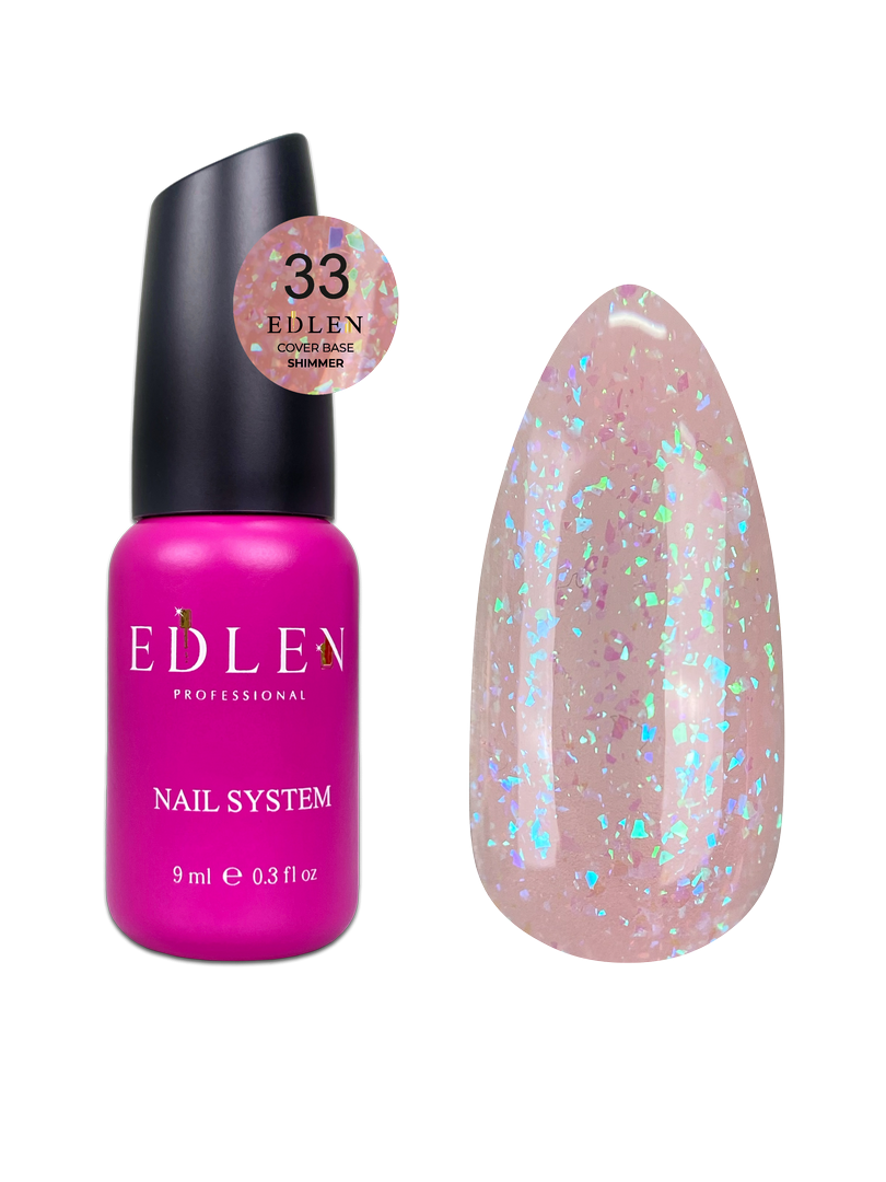 Покрывающая база Shimmer Edlen 9 мл. №33