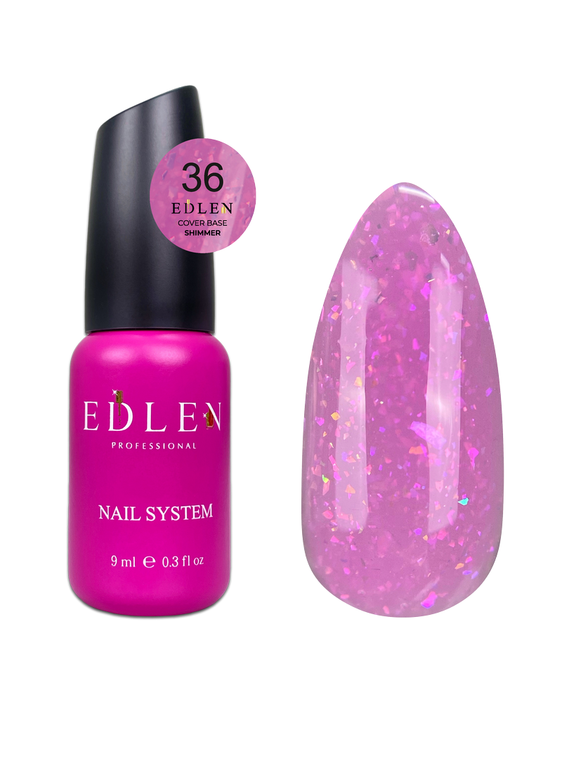 Покрывающая база Shimmer Edlen 9 мл. №36