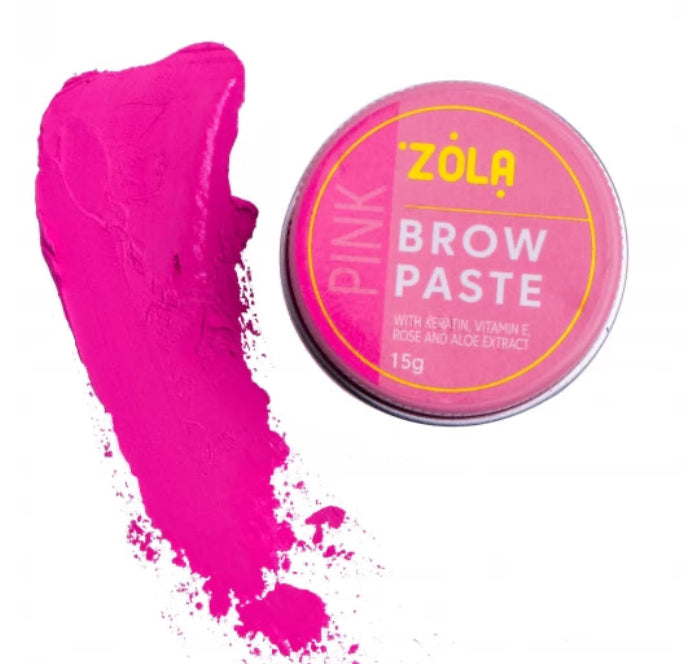 Контурная паста для бровей ZOLA / Brow Paste / Розовая, 15 г
