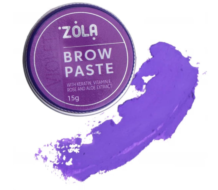 Контурная паста для бровей ZOLA / Brow Paste / Фиолетовый, 15 г