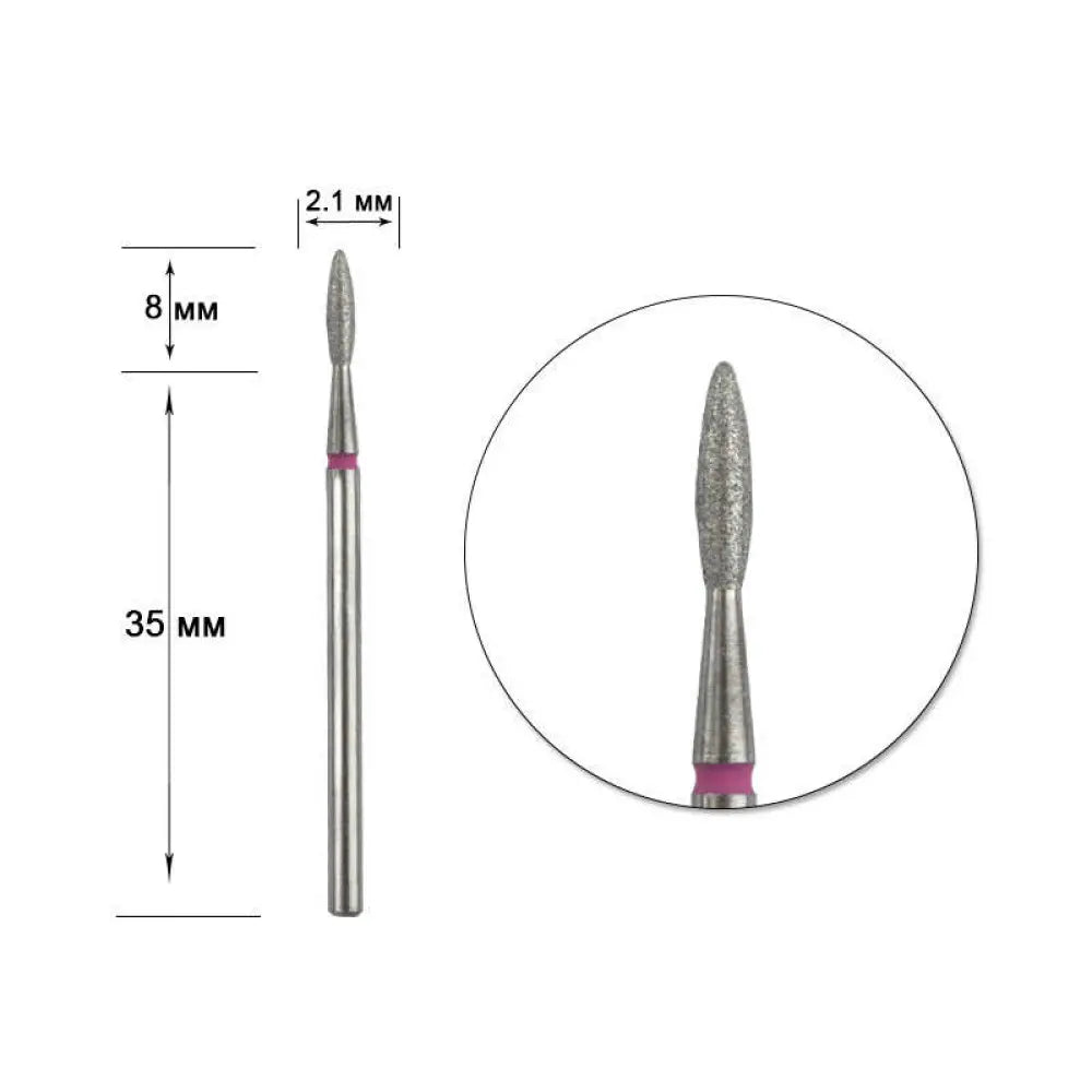 Алмазная насадка Staleks Pro Expert flame FA10R021/8 (4820241064618)