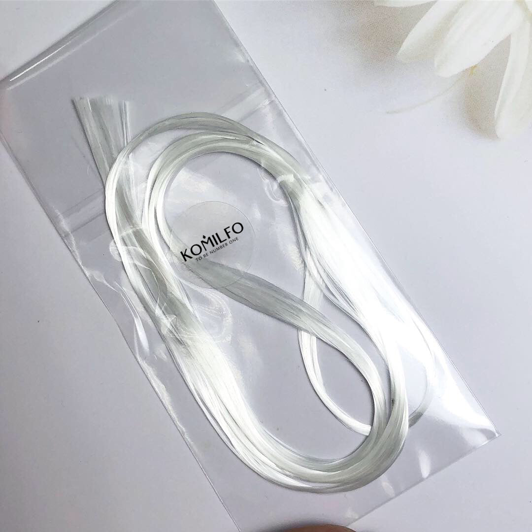 KOMILFO FIBER GLASS — ВОЛОКНО ДЛЯ НАРАЩИВАНИЯ И РЕМОНТА НОГТЕЙ, 1 М
