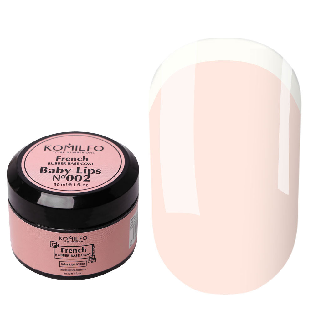 KOMILFO FRENCH CARBBER BASE 002 BABY LIPS, 30 мл