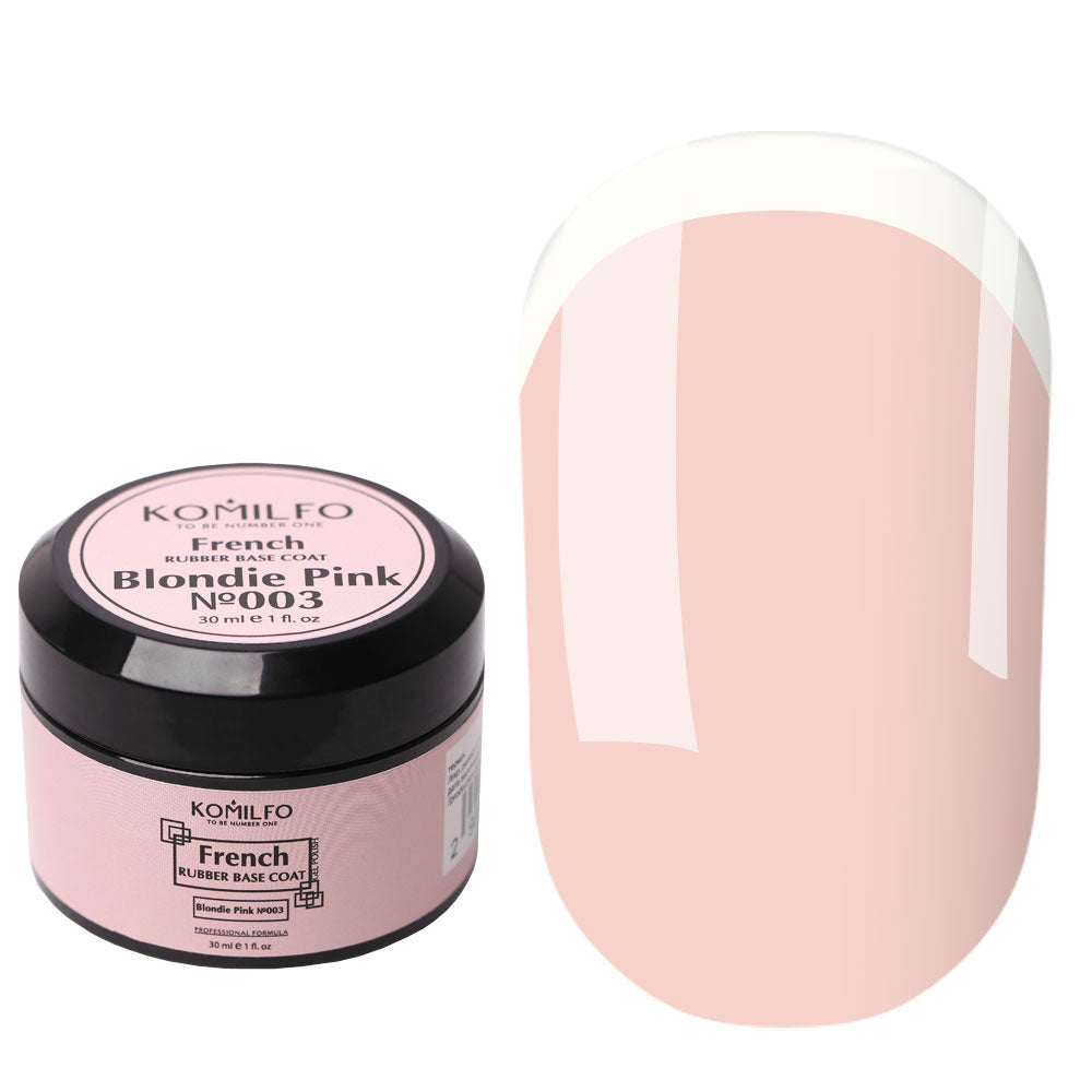 KOMILFO FRENCH CARBBER BASE 003 BLONDIE PINK, 30 мл
