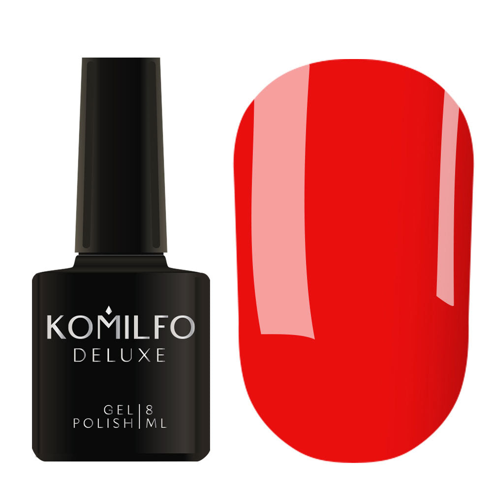 ГЕЛЬ-ЛАК KOMILFO DELUXE SERIES №N003 (НАСЫЩЕННЫЙ ЯРКО-ОРАНЖЕВЫЙ, НЕОНОВЫЙ), 8 МЛ