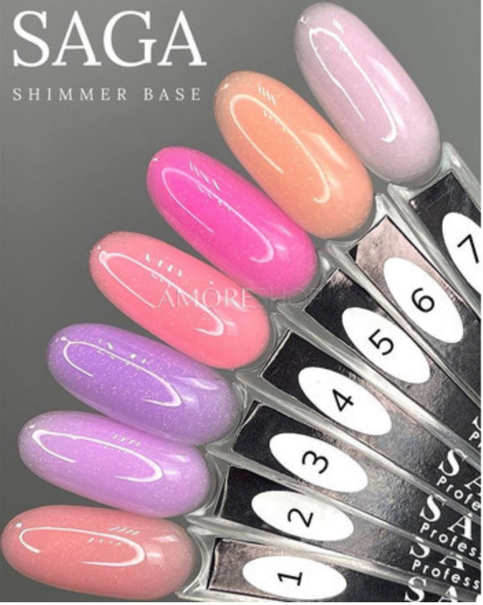 База с шиммером Saga Professional Shimmer Chameleon No. 4, 15 мл