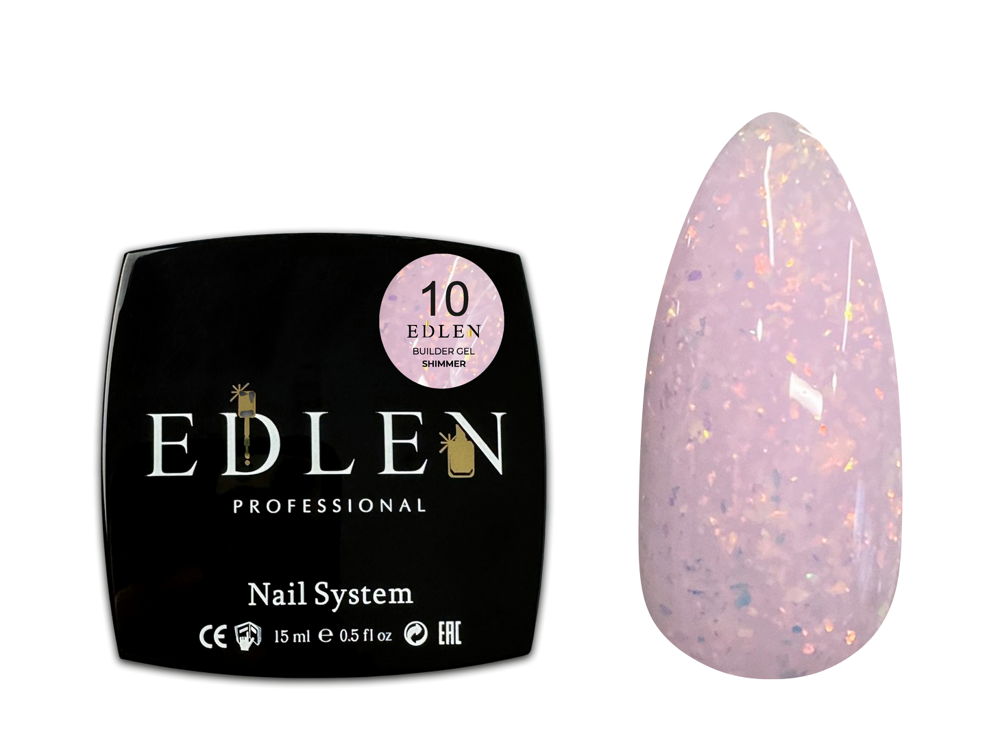 Строительный гель Shimmer Edlen 15 мл. №10