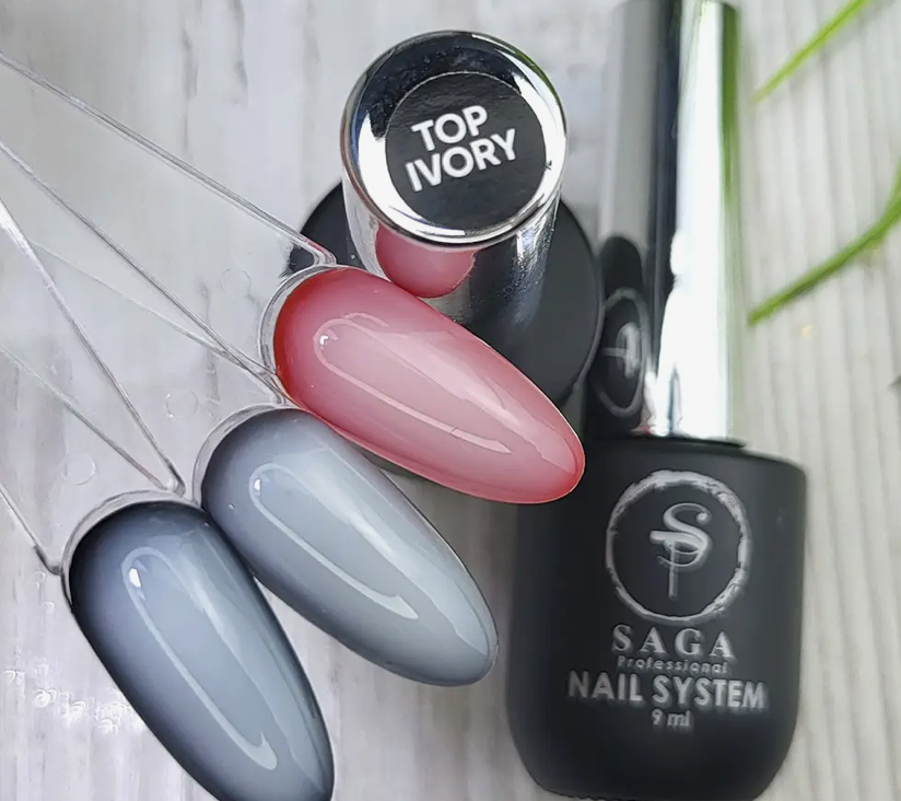 MILK TOP SAGA TOP IVORY 8 мл без липкого слоя
