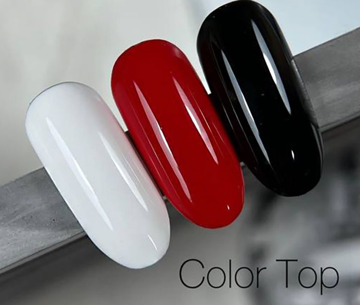 Топ для гель-лака Saga Color Top красный (белый) 9 мл