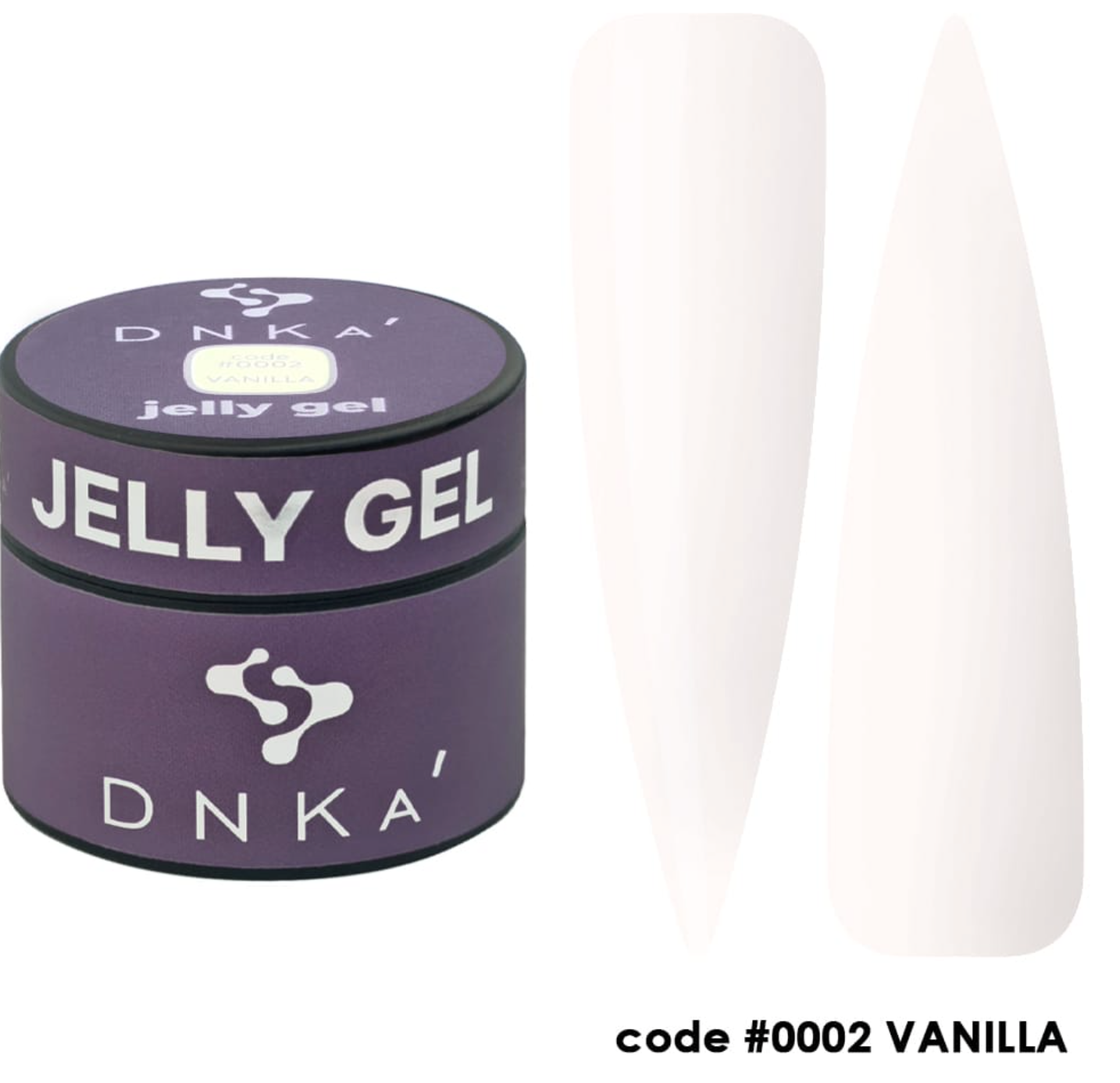 DNKa' Gelly Gel #0002 Ваниль (гель для ногтей)