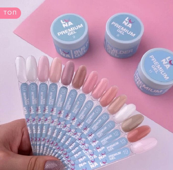 Гель для наращивания прозрачный Premium Gel № 1, 30 мл