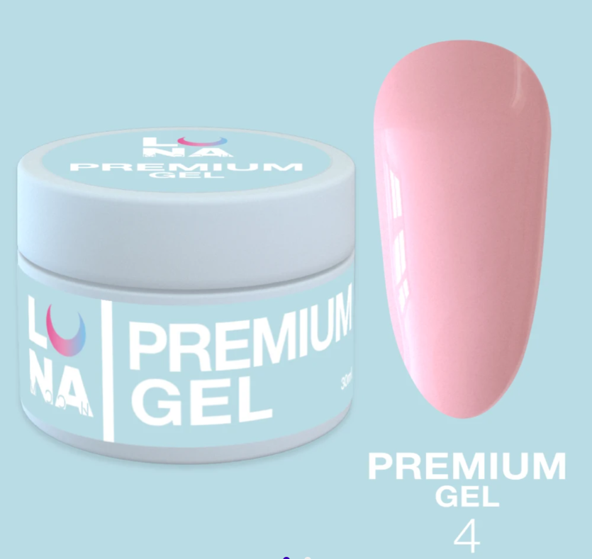 Классический гель LunaMoon Gel Premium No. 4, 30 мл (гель для ногтей)