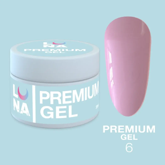 Классический гель LunaMoon Gel Premium № 6, 30 мл