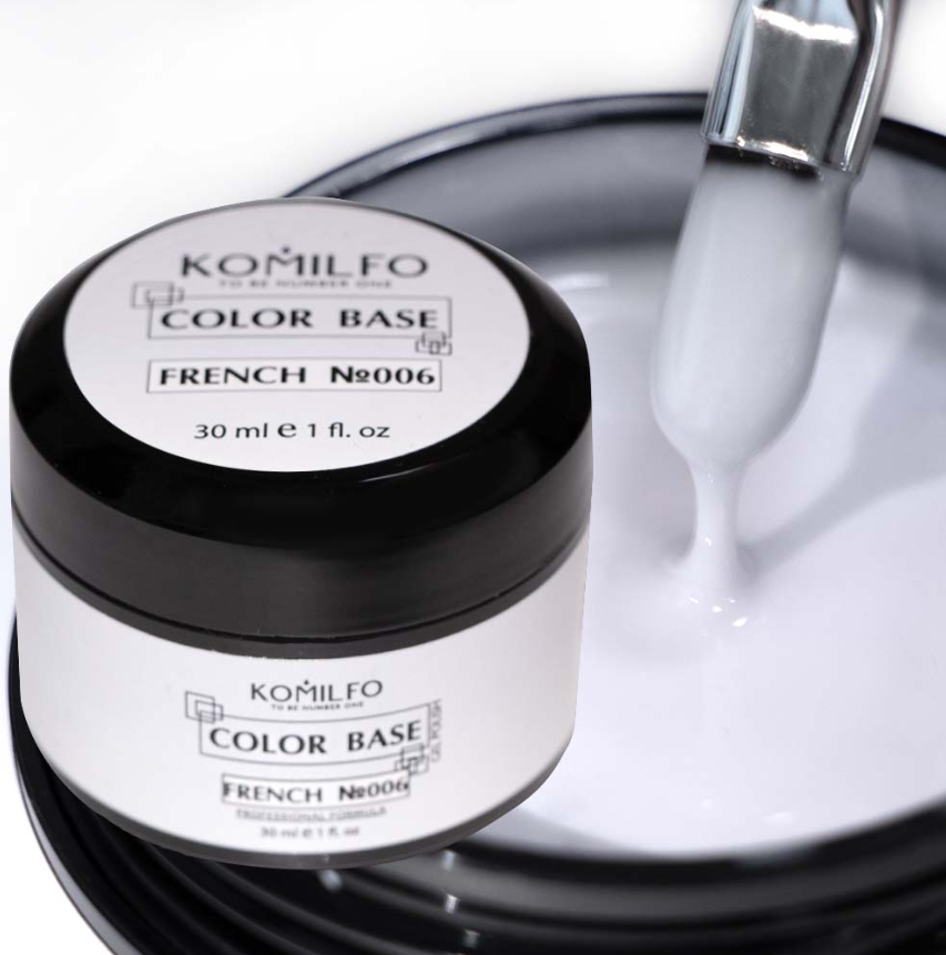 Komilfo Color Base French 006, 30 мл (гелевая баночка)