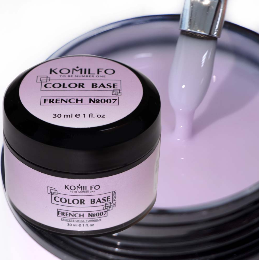 Komilfo Color Base French 007, 30 мл (гелевая баночка)