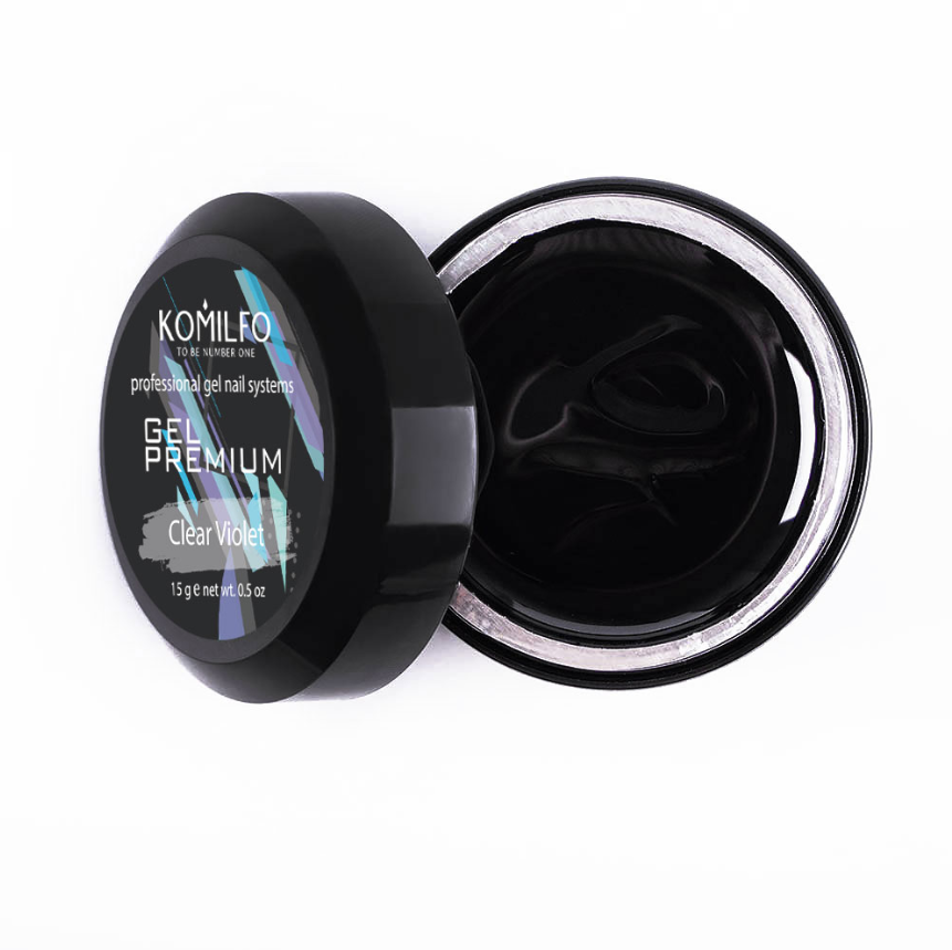 Гель Komilfo Premium Clear Violet, 15 г