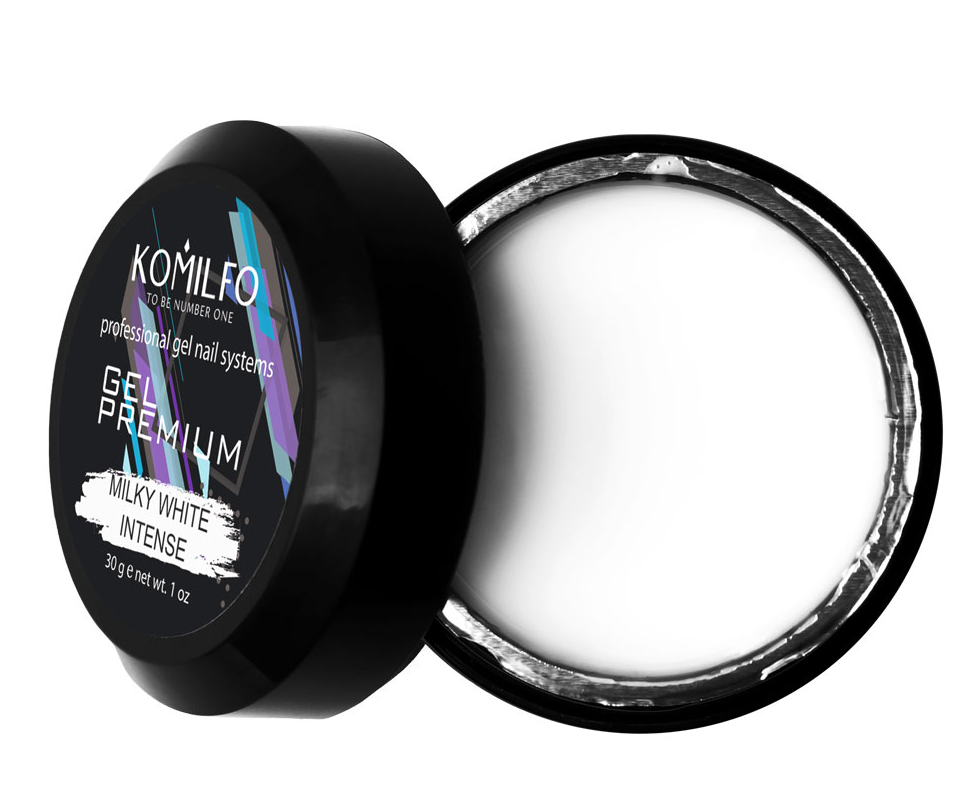 Гель Komilfo Premium Milky White Intense, 30 г