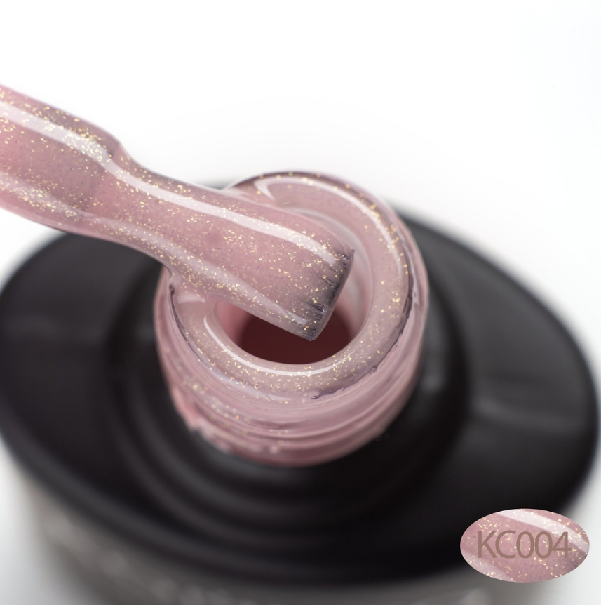 Komilfo KC Glitter Rubber French Base KC004, 15 мл
