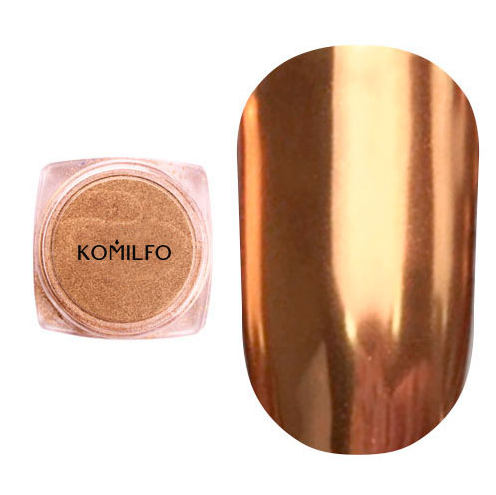 Зеркальная пудра Komilfo Mirror Powder № 004, бронзовая, 0,5 г