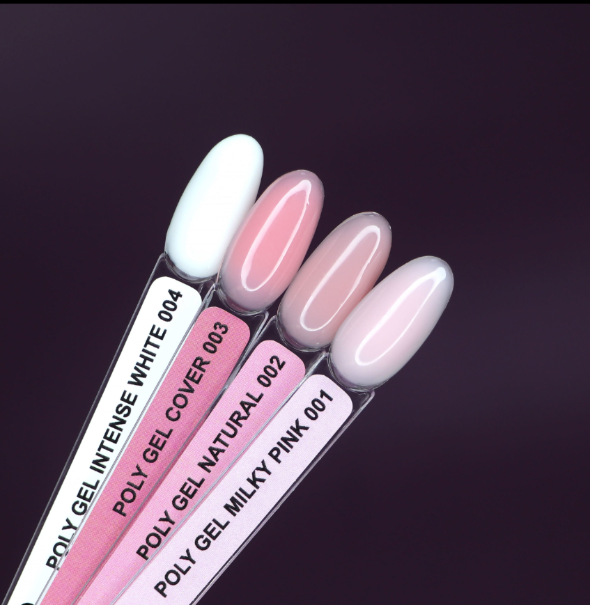 Komilfo PolyGel 004 Intense White, 15 ml (гель для ногтей)