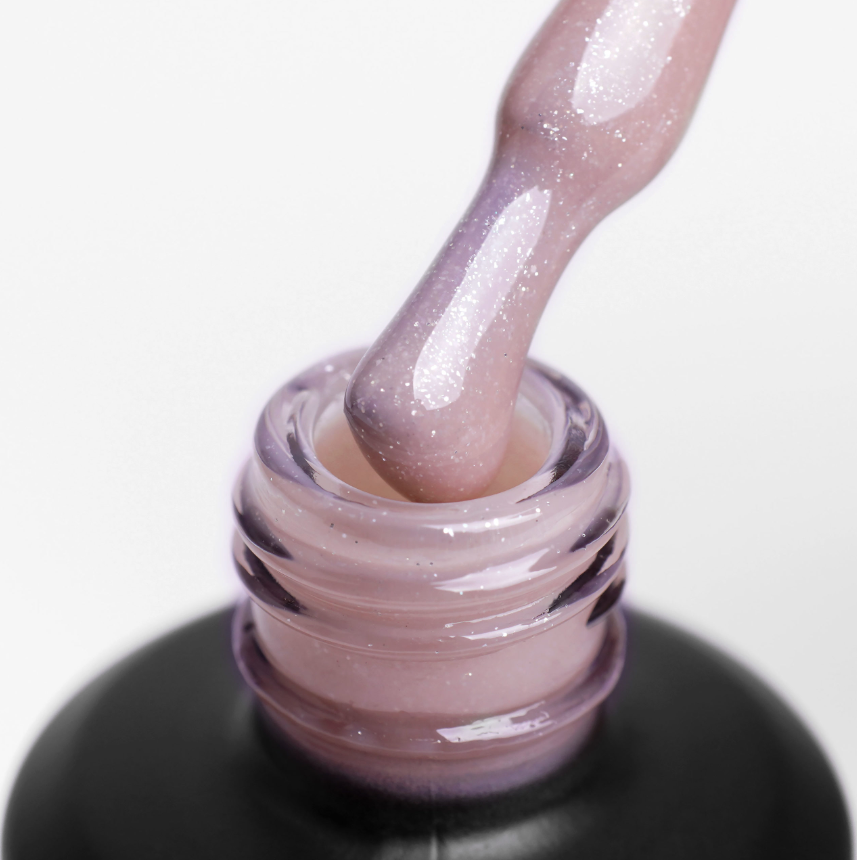 Komilfo PolyGel 006 Beige Glitter, 15 мл (с шиммером) (гель для ногтей)