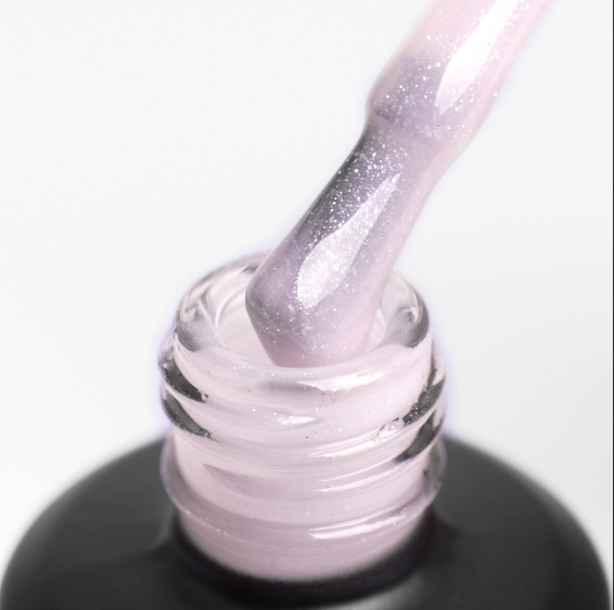 Komilfo PolyGel 008 Milky Glitter, 15 мл (с шиммером)