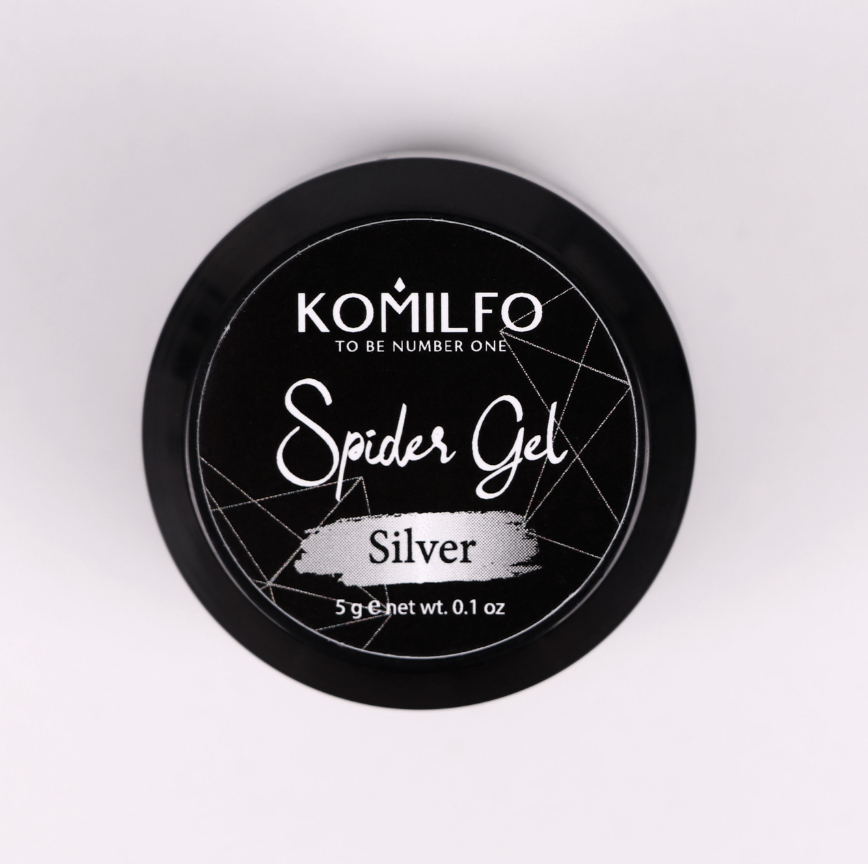 Komilfo Spider Gel Silver, 5 грамм