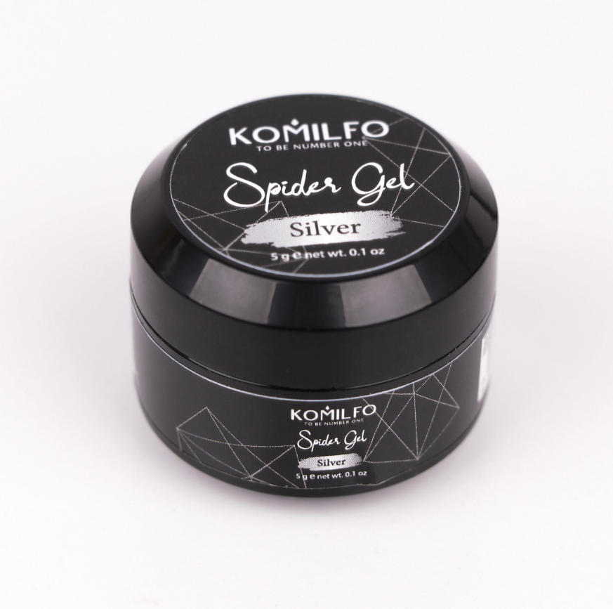 Komilfo Spider Gel Silver, 5 грамм