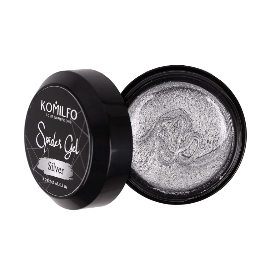 Komilfo Spider Gel Silver, 5 грамм