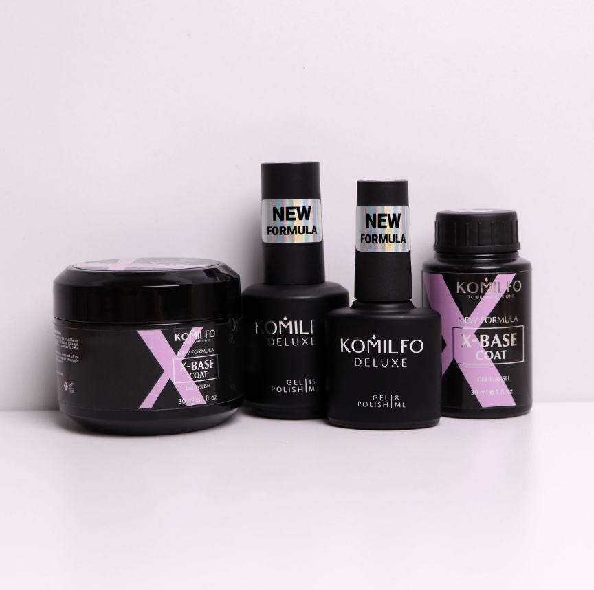 Komilfo X-Base Coat – Новая формула, 30 мл (гелевая баночка)