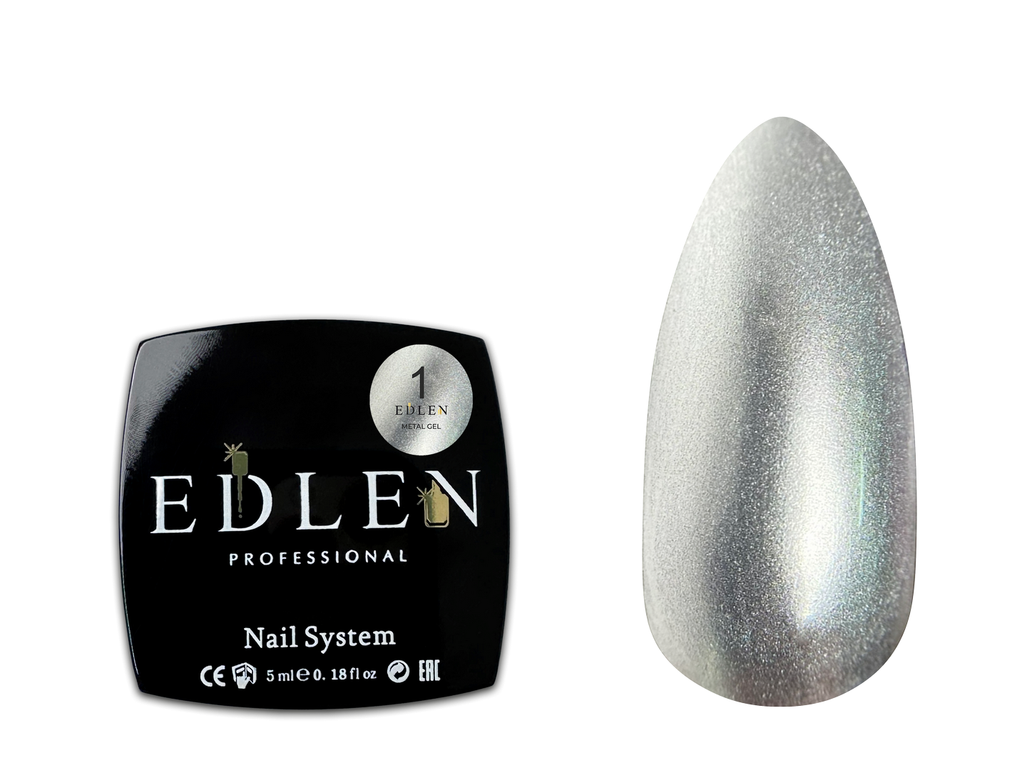 Metal Gel Edlen №01 Silver 5ml.