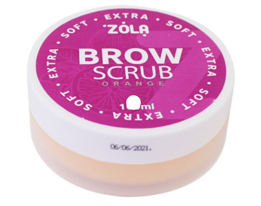 Скраб для бровей ZOLA очищает и увлажняет Brow Scrub 100 мл