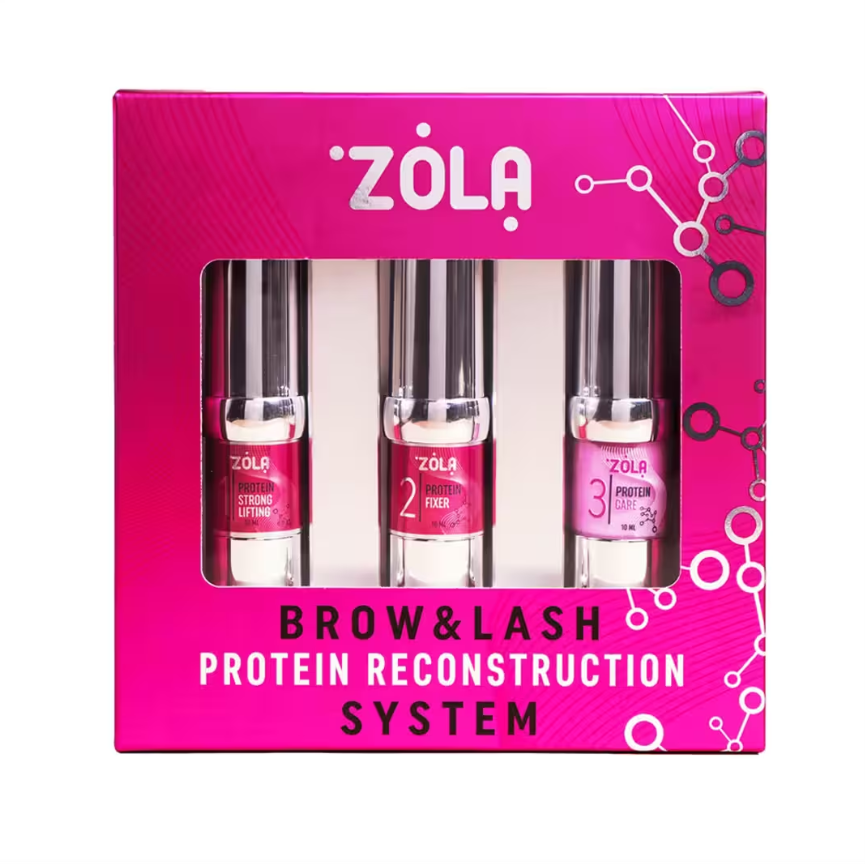 Набор для ламинирования бровей ZOLA Brow&amp;Lash Protein Reconstruction System (ламинирование бровей)