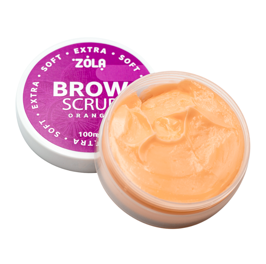 Скраб для бровей ZOLA Extra Soft Orange 100 мл (скраб для бровей)