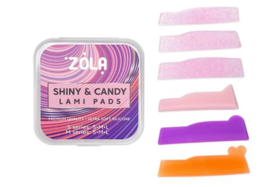 Валики для ламинирования Zola Shiny &amp; Candy Lami Pads, 6 пар